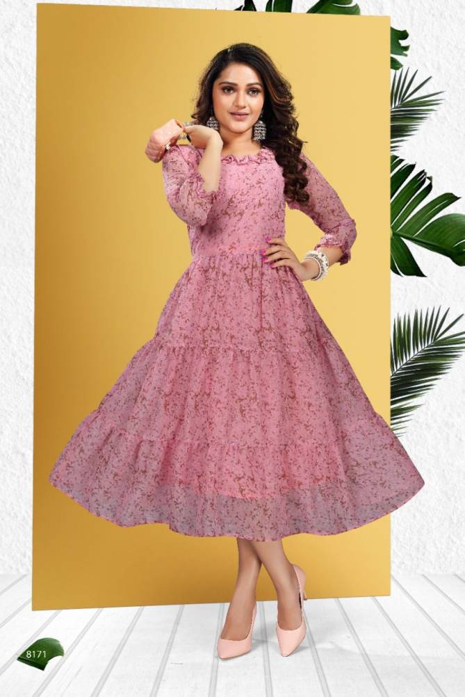 Beauty Queen Kalyani 1 New Printed Georgette Party Wear Kurti Collection